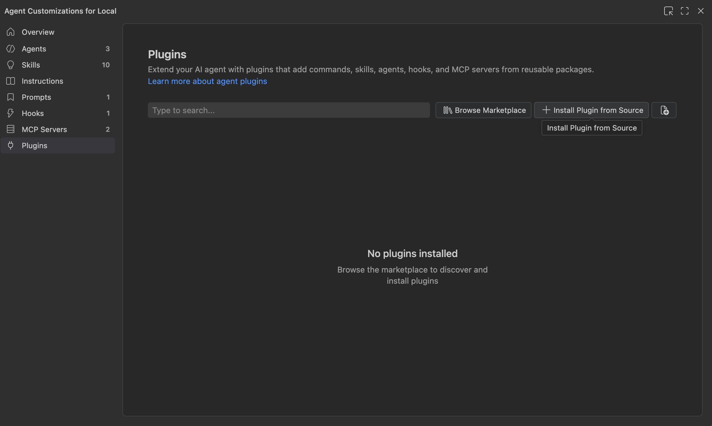 Enter the repository URL