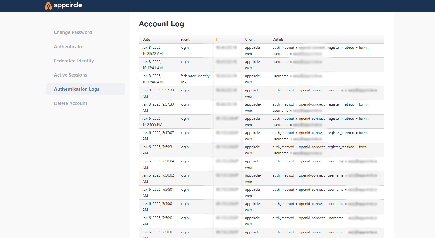 Authentication Logs