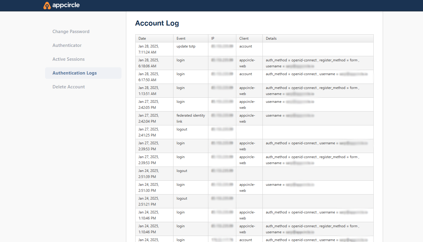 Authentication Logs